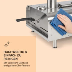 Diavolo Pizza-Pelletofen Inkl. Pizzastein Thermometer Edelstahl -Haushaltsgeräte Store 10034709 de 0005 logo