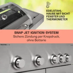 Valkyrie Gasgrill 4x3,5 KW + 3,15 KW Brenner 74x44 Cm Grill Edelstahl 13 Valkyrie Gasgrill 4x3,5 KW + 3,15 KW Brenner 74x44 Cm Grill Edelstahl -Haushaltsgeräte Store 10034715 de 0004 usp