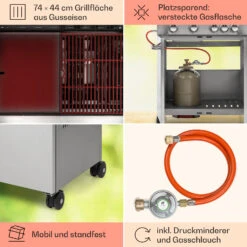 Valkyrie Gasgrill 4x3,5 KW + 3,15 KW Brenner 74x44 Cm Grill Edelstahl 14 Valkyrie Gasgrill 4x3,5 KW + 3,15 KW Brenner 74x44 Cm Grill Edelstahl -Haushaltsgeräte Store 10034715 de 0005 usp