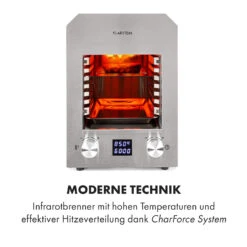 Hannibal Hochtemperaturgrill Indoor 2.200W 850°C Edelstahl Silber -Haushaltsgeräte Store 10034803 de 0003 logo