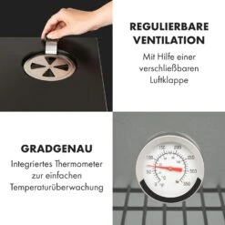 Pasadena Gas-Räuchergrill 2,5 KW Heizleistung 180 °C / 350 °F Max. 17 Pasadena Gas-Räuchergrill 2,5 KW Heizleistung 180 °C / 350 °F Max. -Haushaltsgeräte Store 10034818 de 0006 logo