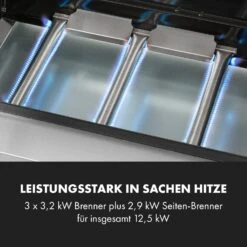 Valkyrie Gasgrill 3x3,2 + 2,9 KW Sichtfenster 54x42 Cm Grill Edelstahl -Haushaltsgeräte Store 10034845 de 0005 logo