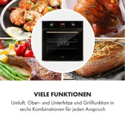 Elizabeth Einbaubackofen Retro 2200 Watt 70l Messingoptik Display 14 Elizabeth Einbaubackofen Retro 2200 Watt 70l Messingoptik Display -Haushaltsgeräte Store 10034880 de 0004 logo