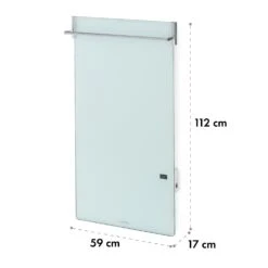 Hot Spot Crystal Spotless Smart Infrarotheizung 59x112cm 750W App-Steuerung -Haushaltsgeräte Store 10035064 yy 0009 logo Klarstein HotSpotCrystal Spotless Smart IRHeizungW