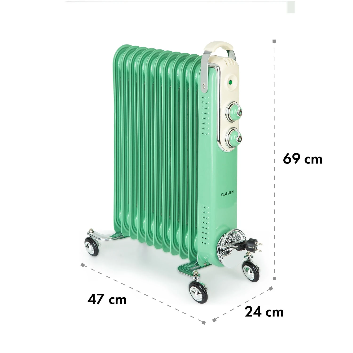 Thermaxx Retroheat Ölradiator 2500W Bodenrollen – Bild 8