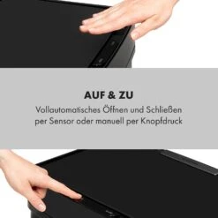 Touchless Black Stainless Steel Müllsammler Sensor 72L 4 Behälter ABS / PP / Edelstahl Schwarz -Haushaltsgeräte Store 10035097 de 0007 logo