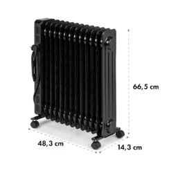 Thermaxx Heatstream Ölradiator 2500W 5-35 °C, 24h-Timer -Haushaltsgeräte Store 10035109 yy 0010 logo Klarstein Thermaxx Heatstream Oelradiator Schwarz