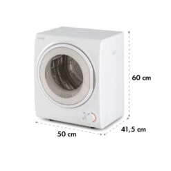 Jet Set 2500 Wäschetrockner Ablufttrockner 850W EEK C 2,5kg 50cm -Haushaltsgeräte Store 10035137 yy 0008 logo Klarstein Dryer Jet set 2500 2 5Kg White
