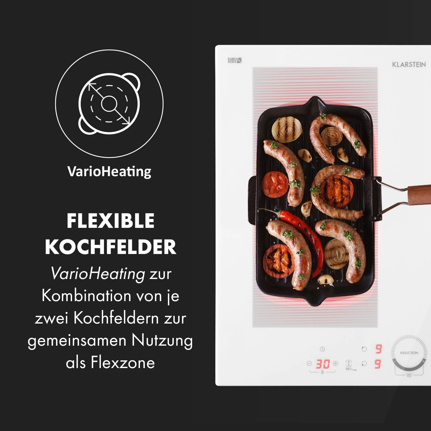 Delicatessa 60 Hybrid Einbaukochfeld Induktion 4 Zonen 7000W 5 Delicatessa 60 Hybrid Einbaukochfeld Induktion 4 Zonen 7000W – Bild 3