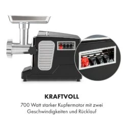 Kraftprotz Elektrischer Fleischwolf 700 W Kupfermotor Hack Wurst Kebbe Edelstahl 14 Kraftprotz Elektrischer Fleischwolf 700 W Kupfermotor Hack Wurst Kebbe Edelstahl -Haushaltsgeräte Store 10035233 de 0005 logo