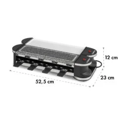 Tenderloin 50/50 Raclette-Grill 1200W 8 Personen Natursteinplatte Metallgrillplatte 17 Tenderloin 50/50 Raclette-Grill 1200W 8 Personen Natursteinplatte Metallgrillplatte -Haushaltsgeräte Store 10035260 yy 0008 logo Klarstein Tenderloin 50 50 Raclettegrill weiss
