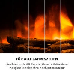 Heat 'n Beat Elektrischer Kamin 900/1800W LED Bluetooth-Speaker Flammenillusion -Haushaltsgeräte Store 10035262 de 0007 logo