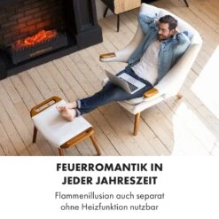 Kamini FXL Elektrischer Kamin Kamineinsatz 1000/2000W 2W LED Schwarz -Haushaltsgeräte Store 10035275 de 0005 logo