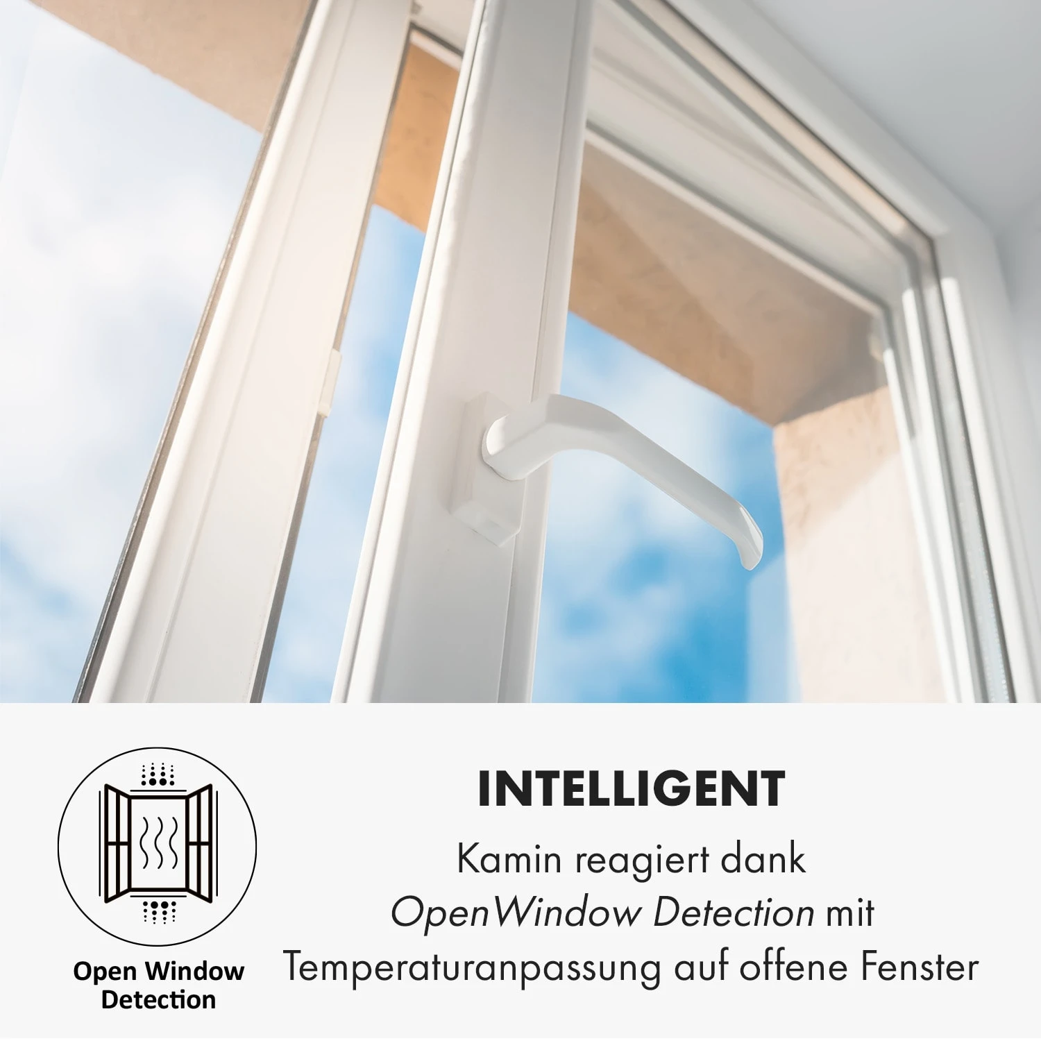 Alpbach Snow Elektrischer Kamin 1800W 2 Heizstufen 65 Cm Weißer Rahmen 6 Alpbach Snow Elektrischer Kamin 1800W 2 Heizstufen 65 Cm Weißer Rahmen – Bild 4