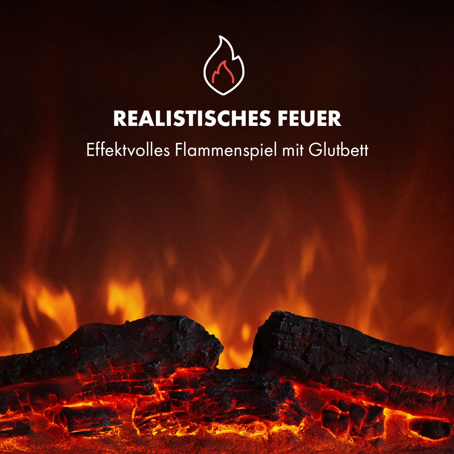 Alpbach Snow Elektrischer Kamin 1800W 2 Heizstufen 65 Cm Weißer Rahmen 9 Alpbach Snow Elektrischer Kamin 1800W 2 Heizstufen 65 Cm Weißer Rahmen – Bild 7