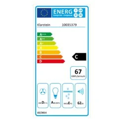 Skyfall Smart Inselabzugshaube Ø45cm Umluft 402m³/h LED -Haushaltsgeräte Store 10035379 energy label