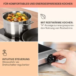 Cookbuddy Doppel-Kochfeld 2400W 5 Leistungsstufen Glaskeramik -Haushaltsgeräte Store 10035704 de 0004 usp