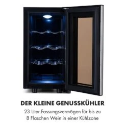 Reserva 8 Slim Uno Weinkühlschrank 8 Flaschen 23 Liter Edelstahl -Haushaltsgeräte Store 10035861 de 0003 logo