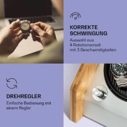 Garonne 2 Uhrenbeweger 1 Drehteller 2 Uhren 3 Speeds 4 Modi Bambus 9 Garonne 2 Uhrenbeweger 1 Drehteller 2 Uhren 3 Speeds 4 Modi Bambus -Haushaltsgeräte Store 10036041 de 0003 logo