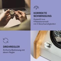 Garonne 6 Uhrenbeweger 6 Uhren 3 Geschwindigkeiten 4 Modi Bambus -Haushaltsgeräte Store 10036043 de 0003 logo