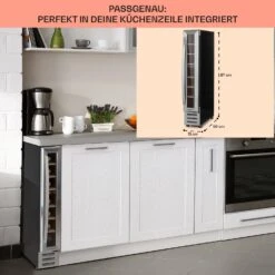 Vinovilla 7 Built-in Uno Einbau-Weinkühlschrank Glas Edelstahl -Haushaltsgeräte Store 10036179 DE 0006 usp