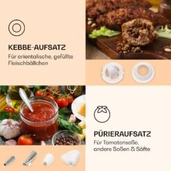 Mighty Mince Elektrischer Fleischwolf 500 - 1361 Watt 3 Lochscheiben -Haushaltsgeräte Store 10036478 de 0004 logo