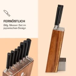 Kitano 8tlg. Messer-Set Mit Block 7 Messer Stahl Edler Holzblock 10 Kitano 8tlg. Messer-Set Mit Block 7 Messer Stahl Edler Holzblock -Haushaltsgeräte Store 10037814 de 0003 logo