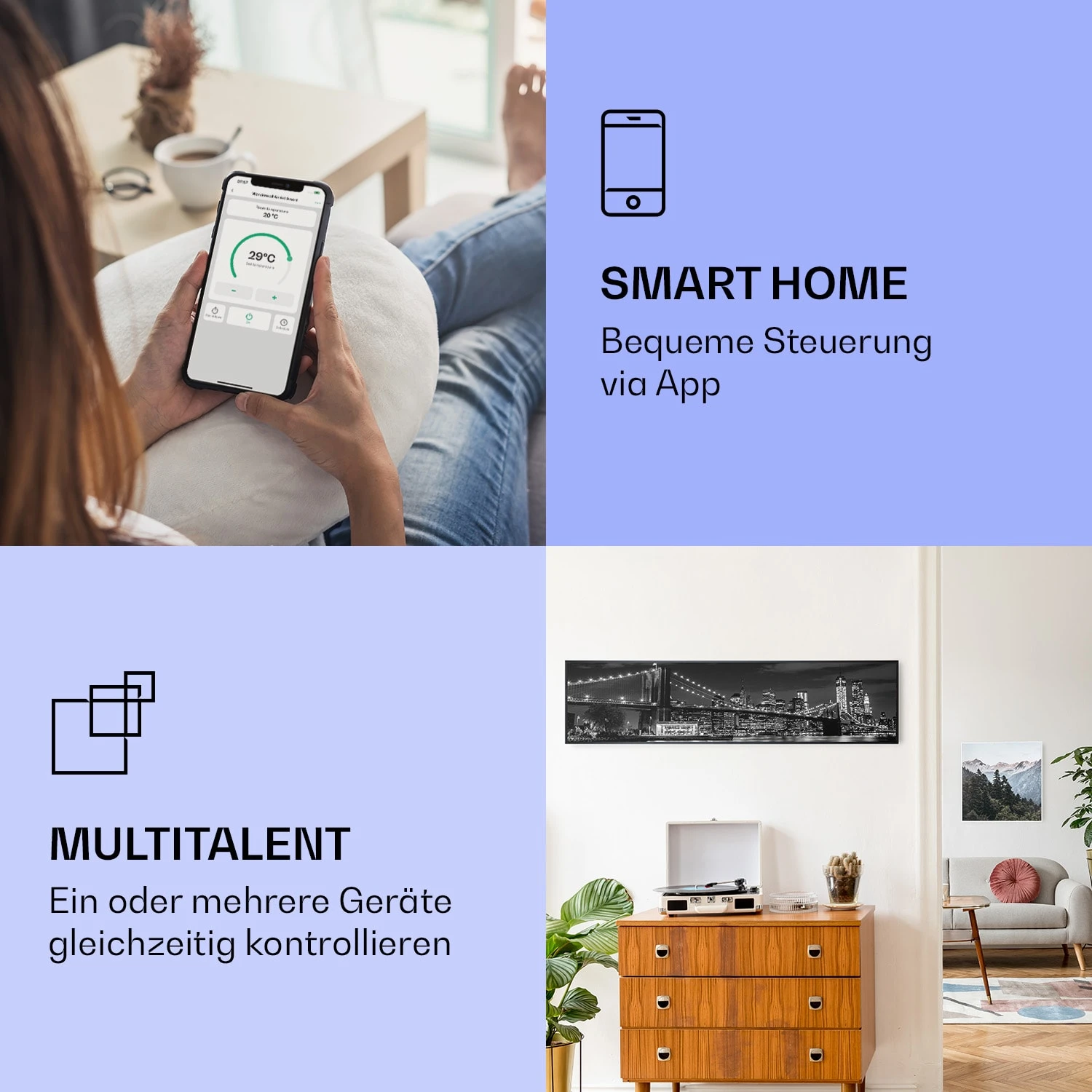 Wonderwall Air Art Smart Infrarotheizung Brücke 120x30cm 350W 4 Wonderwall Air Art Smart Infrarotheizung Brücke 120x30cm 350W – Bild 2