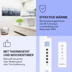 Wonderwall Air Art Smart Infrarotheizung Blaue Linie 120x60cm 700W -Haushaltsgeräte Store 10037910 de 0004 logo