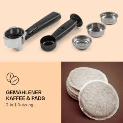 Pausa Espressomaker 1350 Watt 20 Bar Druck Wassertank: 1,4 Liter Edelstahl -Haushaltsgeräte Store 10038393 de 0003 logo