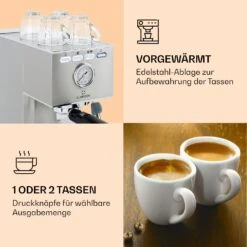 Pausa Espressomaker 1350 Watt 20 Bar Druck Wassertank: 1,4 Liter Edelstahl -Haushaltsgeräte Store 10038393 de 0004 logo