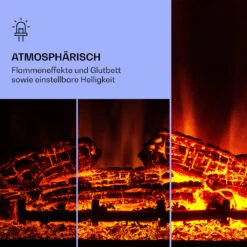 Studio 10 Arc Elektrokamin 1800 W LED-Flammen Heizlüfter Fernbedienung -Haushaltsgeräte Store 10038402 de 0004 logo