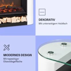 Studio 10 Arc Elektrokamin 1800 W LED-Flammen Heizlüfter Fernbedienung -Haushaltsgeräte Store 10038402 de 0005 logo