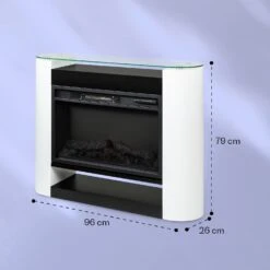 Studio 10 Arc Elektrokamin 1800 W LED-Flammen Heizlüfter Fernbedienung -Haushaltsgeräte Store 10038402 yy 0006 logo