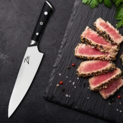 Razor-Edge Serie 8" Kochmesser 59 HRC Edelstahl -Haushaltsgeräte Store 10039042 yy 0004 logo