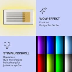 Mojave 1000 Smart 2-in-1 Heizgerät Infrarot Konvektor 120x60cm 1000W RGB-Licht -Haushaltsgeräte Store 10039826 de 0003 logo