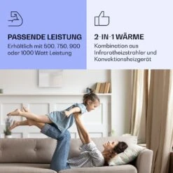 La Palma 1000 Smart 2-in-1 Heizgerät Infrarot Konvektor 120x60cm 1000W Spiegel -Haushaltsgeräte Store 10039836 de 0004 logo