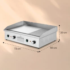 Grillmeile 4400 Elektrogrill Plancha 2x2200W Grillplatte Edelstahl 17 Grillmeile 4400 Elektrogrill Plancha 2x2200W Grillplatte Edelstahl -Haushaltsgeräte Store 10039915 yy 0008 dimensions