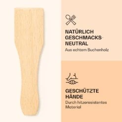 Raclette Spatulas Holzspatel Pfannenwender Zubehör 8 Stück Für Raclette-Pfännchen -Haushaltsgeräte Store 10039924 de 0003 logo
