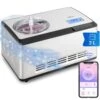 Dolce Bacio Smart Eiscremebereiter Yogurtmaker Kompressor 2 Liter WiFi Touch Edelstahl -Haushaltsgeräte Store 10040048 yy 0001 mainfallback