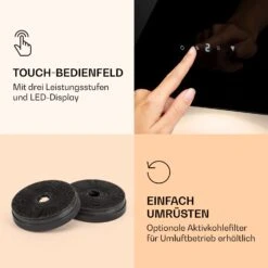 Alina 90 Smart Dunstabzugshaube 90cm 594m³/h LED Ambiente Glasfront -Haushaltsgeräte Store 10040232 de 0006 logo