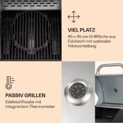 Lucifer 2 Gasgrill 2 X 3,6 KW Brenner 45x45cm Grill Edelstahl Mobil 13 Lucifer 2 Gasgrill 2 X 3,6 KW Brenner 45x45cm Grill Edelstahl Mobil -Haushaltsgeräte Store 10040279 de 0004 logo