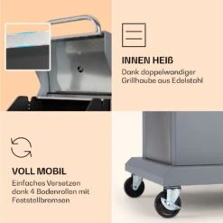 Lucifer 2 Gasgrill 2 X 3,6 KW Brenner 45x45cm Grill Edelstahl Mobil 15 Lucifer 2 Gasgrill 2 X 3,6 KW Brenner 45x45cm Grill Edelstahl Mobil -Haushaltsgeräte Store 10040279 de 0006 logo