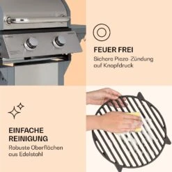 Lucifer 2 Gasgrill 2 X 3,6 KW Brenner 45x45cm Grill Edelstahl Mobil 16 Lucifer 2 Gasgrill 2 X 3,6 KW Brenner 45x45cm Grill Edelstahl Mobil -Haushaltsgeräte Store 10040279 de 0007 logo