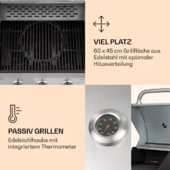 Lucifer 3 Gasgrill 3 X 3,6 KW Brenner 60x45cm Grill Edelstahl Mobil 13 Lucifer 3 Gasgrill 3 X 3,6 KW Brenner 60x45cm Grill Edelstahl Mobil -Haushaltsgeräte Store 10040280 de 0004 logo