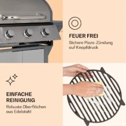 Lucifer 3 Gasgrill 3 X 3,6 KW Brenner 60x45cm Grill Edelstahl Mobil 16 Lucifer 3 Gasgrill 3 X 3,6 KW Brenner 60x45cm Grill Edelstahl Mobil -Haushaltsgeräte Store 10040280 de 0007 logo