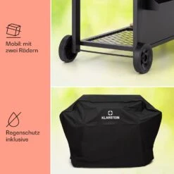 Aberdeen Kombi-Grill Gas Kohle Smoker Thermometer 2 Seitentische Mobil -Haushaltsgeräte Store 10040294 de 0008 usp