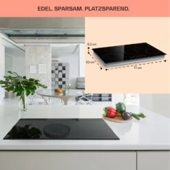 Virtuosa 5 Einbaukochfeld 5 Zonen 8500W Glaskeramik -Haushaltsgeräte Store 10041117 de 0006 usp