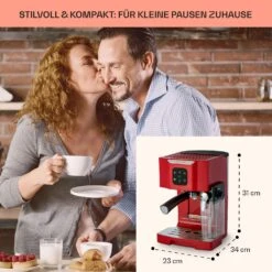 BellaVita Kaffeemaschine 3-in-1 1450 W 20 Bar Milchschäumer -Haushaltsgeräte Store 10041240 de 0005 usp