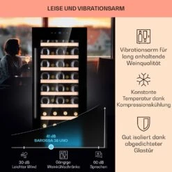 Barossa 38 Uno Weinkühlschrank 1 Zone 94 Ltr 38 Fl Touch-Display -Haushaltsgeräte Store 10041306 de 0004 usp